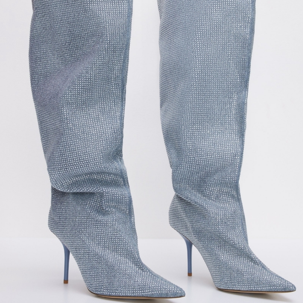 GOOD AMERICAN DIAMOND SLOUCHY BOOT